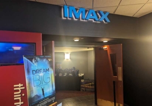 entry door to IMAX movie theater